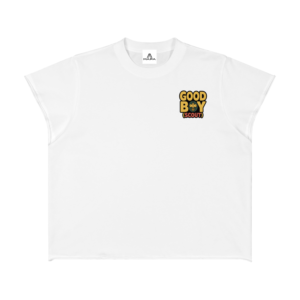 Unisex Boxy Raw Edge T-Shirt