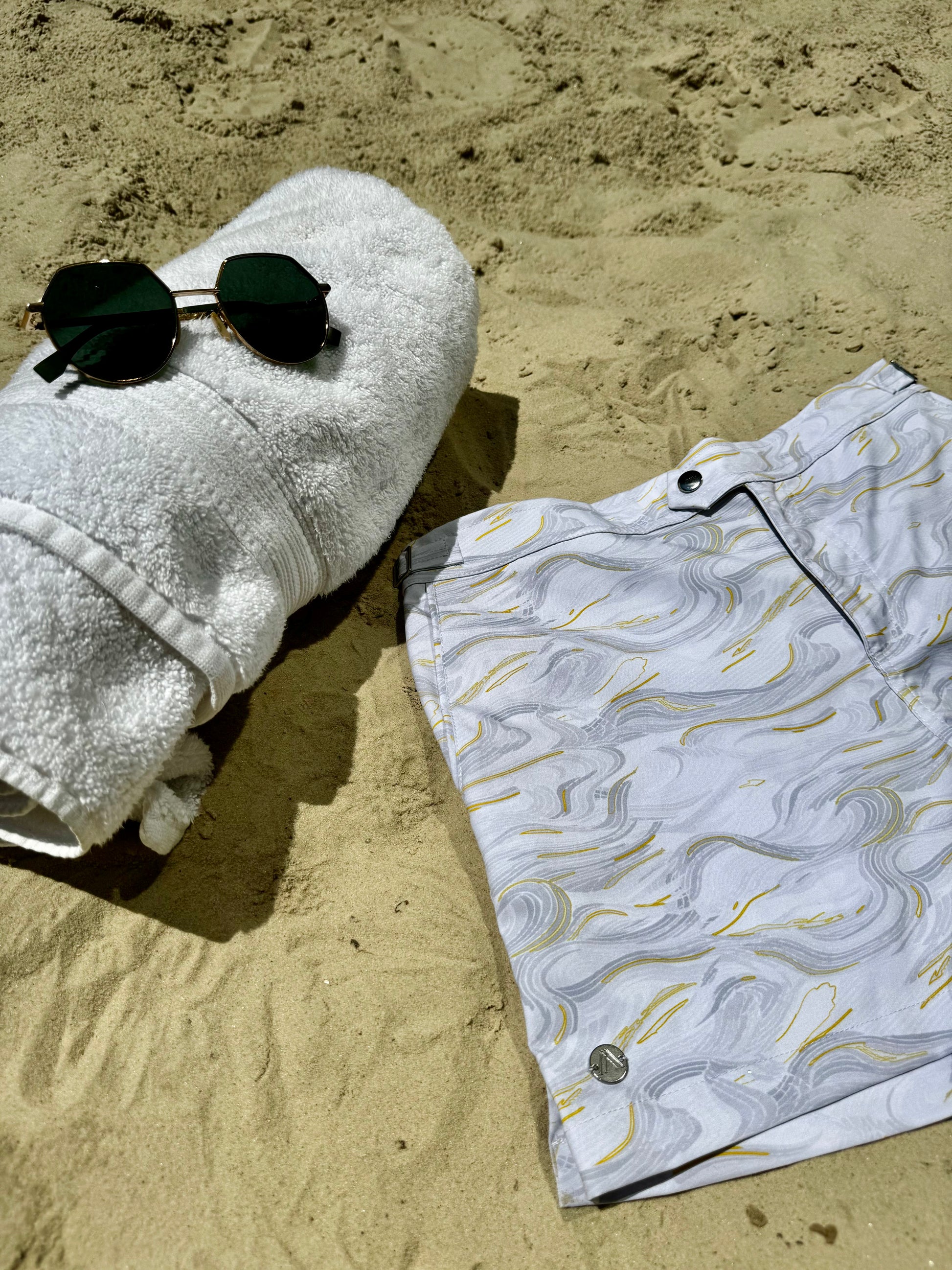 high-end swim trunks