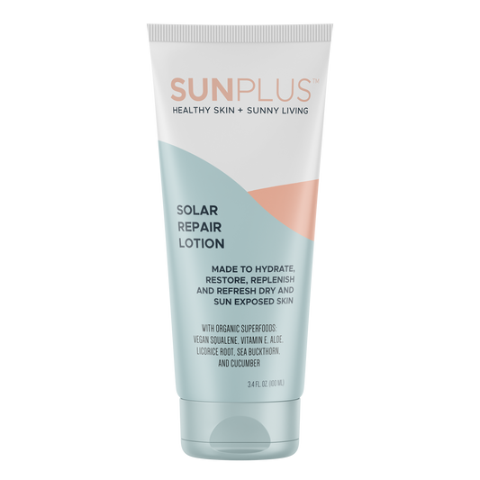 Nourishing and Rejuvenating Solar Repair Lotion with Squalene, Aloe, Sea Buckthorn, and Licorice Root