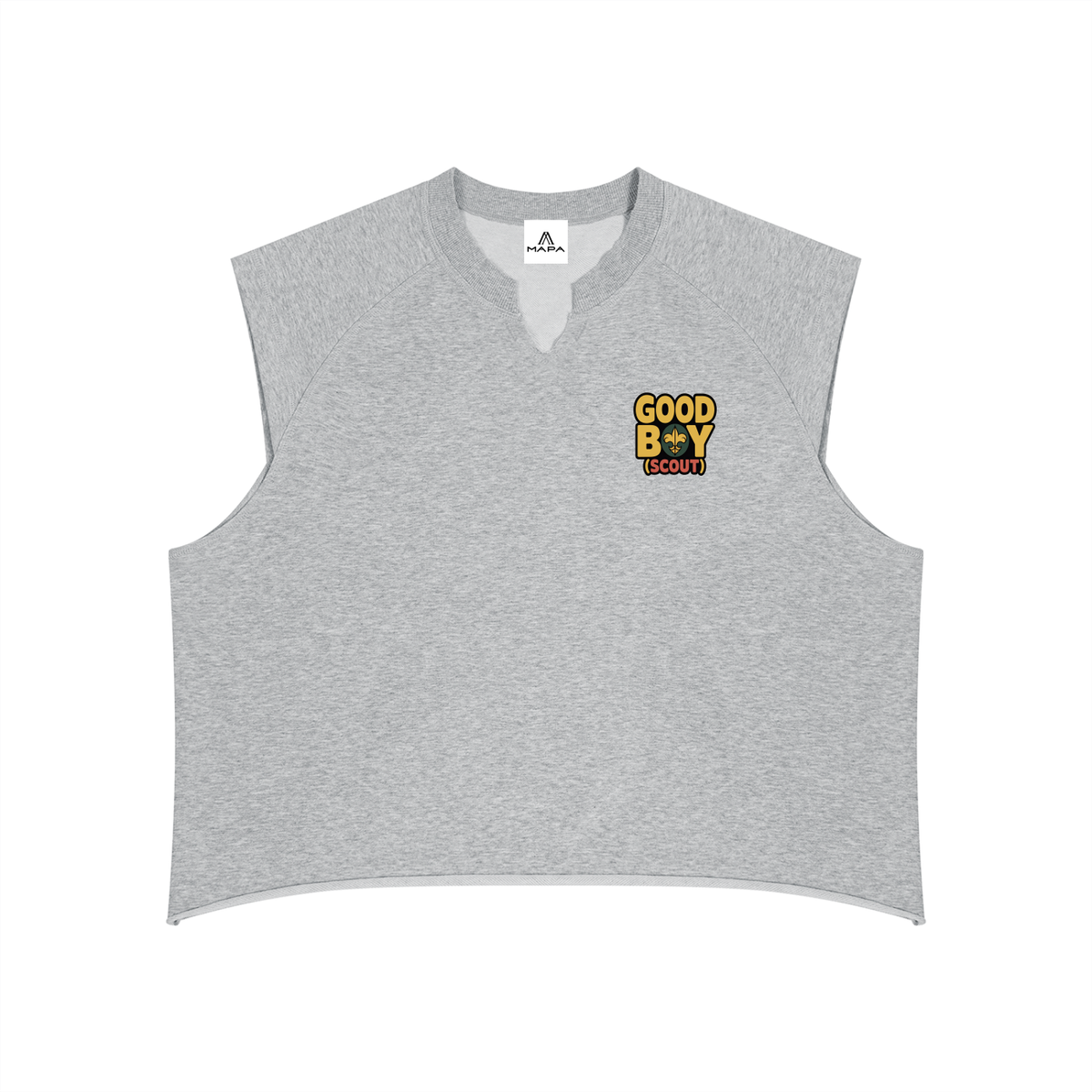 Men’s Boxy Raw Hem Tank Top